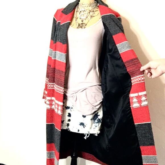 Western style coat unbranded women Boho EUC red - Picture 5 of 5